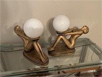 2 Nude Figurine Lamps