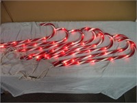 Outdoor Light up Candy Canes
