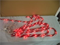 Outdoor Light up Candy Canes