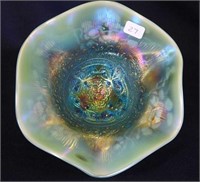 Fine Cut & Roses ftd candy dish - aqua opal