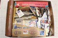 US Stamps Used in various formats Box some WW
