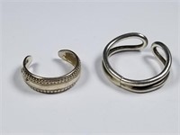 Two .925 Adjustable Rings