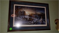 Terry Redlin Print 24x33(The Pleasure of Winter 11