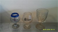 Lot of 25 Glasses with  Dish Tray