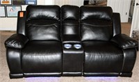 Dbl Recliner sofa, Theatre Seats with Ctr Console