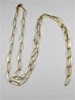 .925 Long Gold Over Sterling Necklace