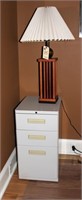 File Cabinet and lamp