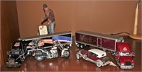 Harley, Peterbilt, Mack die cast toys