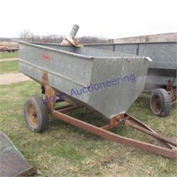 galv. feeder wagon, spout missing parts