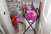 Girls closet and contents