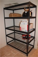 Heavy metal rack and contents