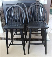 4 of 8 matching bar stool chairs