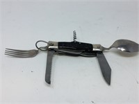 multi purpose camping knife w/ sheath