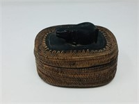 hand crafted woven box
