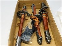 3pc set of swords & daggers on stand