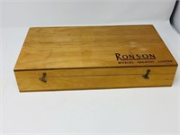 Ronson wood collectors box