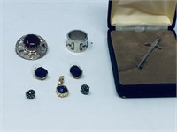 assorted Scottish sterling jewellry