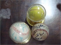 Lot of 3 Autographed Balls
