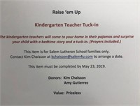 Kindergarten Teacher Tuck In
