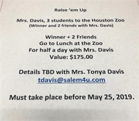 Visit the Houston Zoo with Mrs. Davis