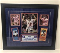 Eli Manning Autographed Picture Collage