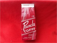 Vintage Pounda Coffee Bag DIsplay Advertising