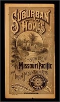 1889 MO PAC & IRON MOUNTAIN COMMUTER RATE BROCHURE