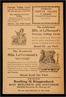 AN ADVERTISING BROADSIDE FOR FORTUNE TELLING CARDS