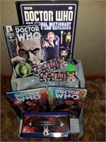 DOCTOR WHO LUNCH BOX, BOOK MARKS AND BOOKS