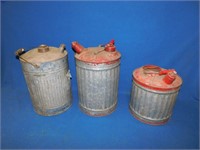 Galvanized gas cans