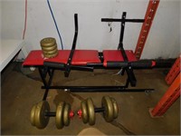 Weight bench & weights