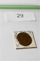 1839 LARGE CENT ~ PUNCHED