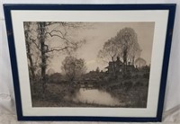 Henry Farrer The Hour of Rest Etching Print
