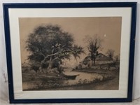 Henry Farrer Unknown Title Etching Print