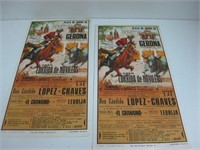 VINTAGE SPANISH BULL-FIGTHING POSTER ADVERTISMENTS