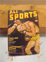 Vintage 1951 All Sports Boxing Comic Book
