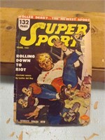 Vintage 1940's Super Sports Rolling Derby Comic Bo