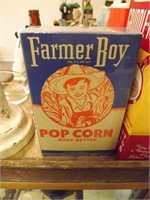 Farmer Boy PopCorn Box NOS