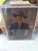 Vintage Hopalong Cassidy Advertising Poster