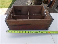 Vintage Squirt Soda Wooden Crate Box