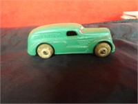 Vintage Metal Rubber Wheel City Delivery Toy Truck