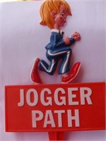 Vintage 1981 Jogger Path Sign