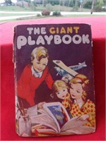 Vintage 1936 The Giant Playbook Kids Toy Book