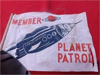 Vintage 1950-60's Planet Patrol Space Flag