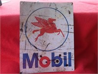 Rusty Metal Mobil Oil Pegasus Sign