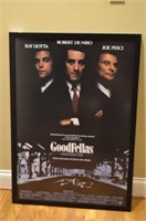 Goodfellas Movie Poster framed behind glass