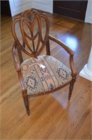 Antique style side chair Walnut
