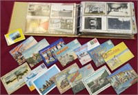 US Picture Postcards Mint & Used mix bankers box