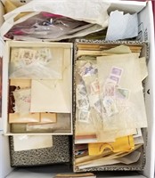 Worldwide Stamps many thousands in bankers box