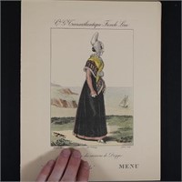 Cruise Ship Menu's collection France early 1900s